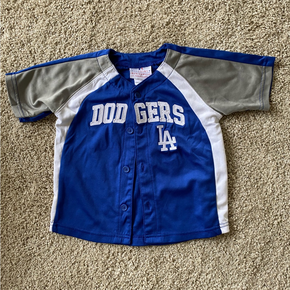 3t dodgers button up shirt